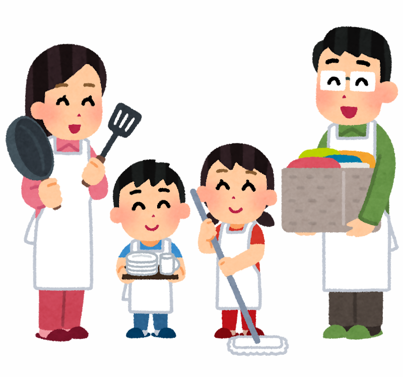 とも家事 イラスト