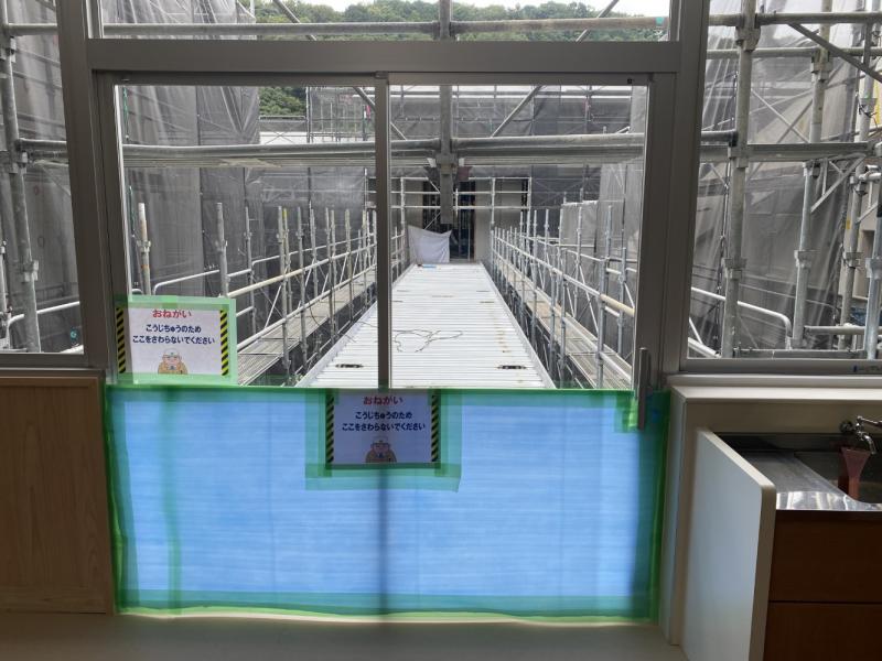 渡り廊下工事02