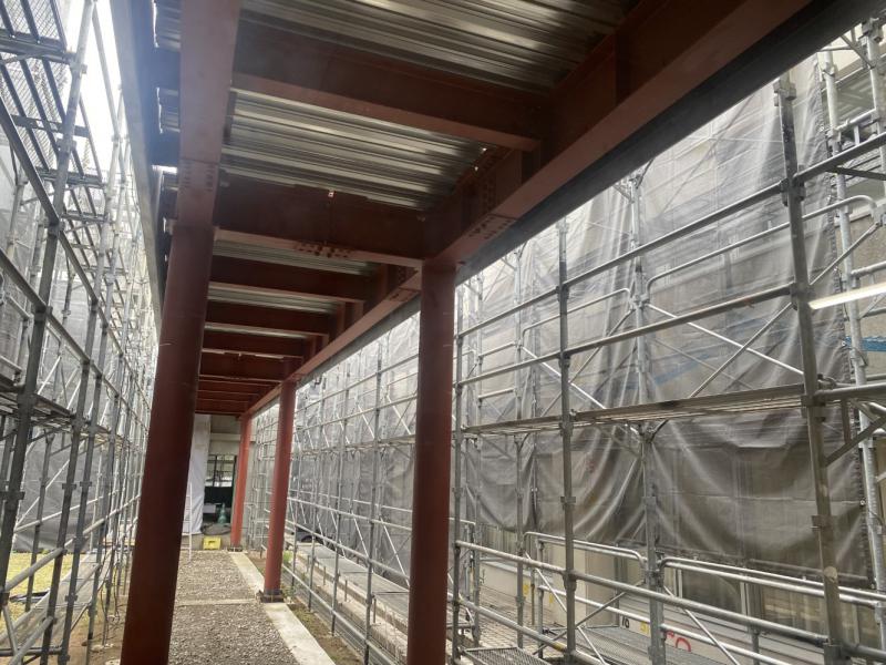 渡り廊下工事03